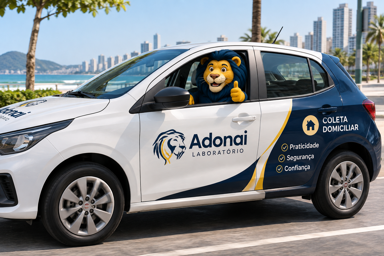 Carro da Coleta Domiciliar Laboratório Adonai