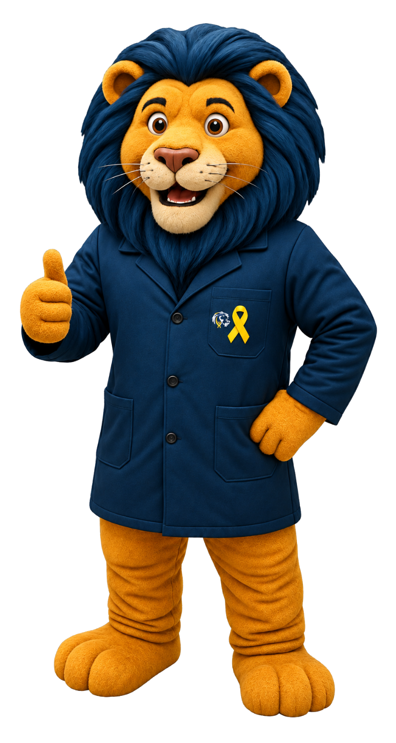 Mascote Leão Laboratório Adonai